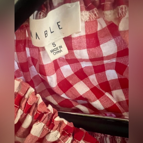 Mable by Anthropologie Gingham Plaid Skirt & Top Set, NWT - Picture 5 of 9